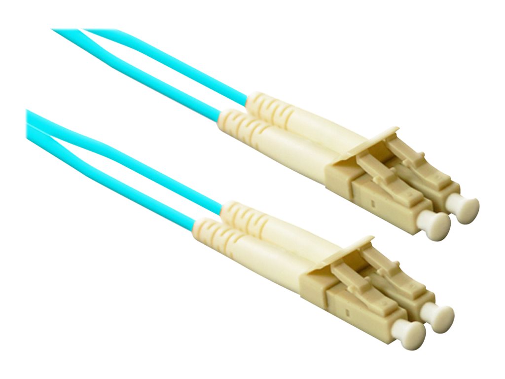 ENET - Patch cable - LC multi-mode (M) to LC multi-mode (M) - 50 m - fiber optic - duplex - 50 / 125 micron - OM4 - riser - aqua LC2-OM4-40M-ENT