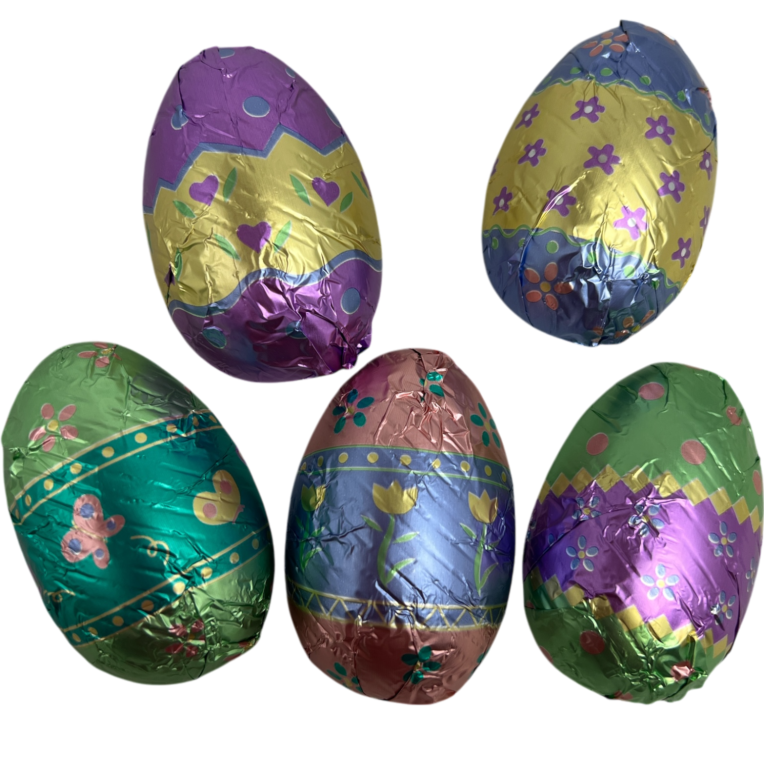 Easter Pastel Foil Wrapped Chocolate Eggs