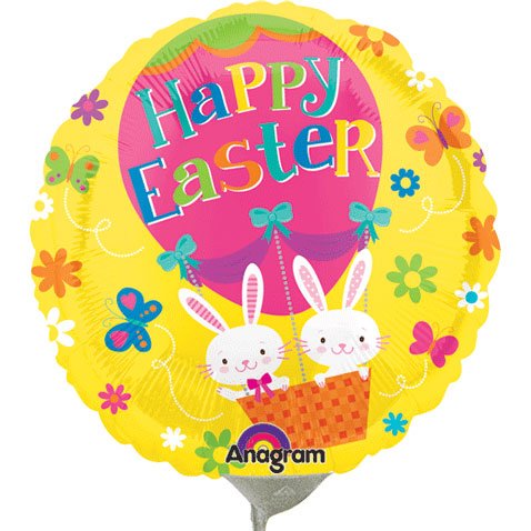 Easter Pre-Inflated - Easter Bunny Pink Balloon