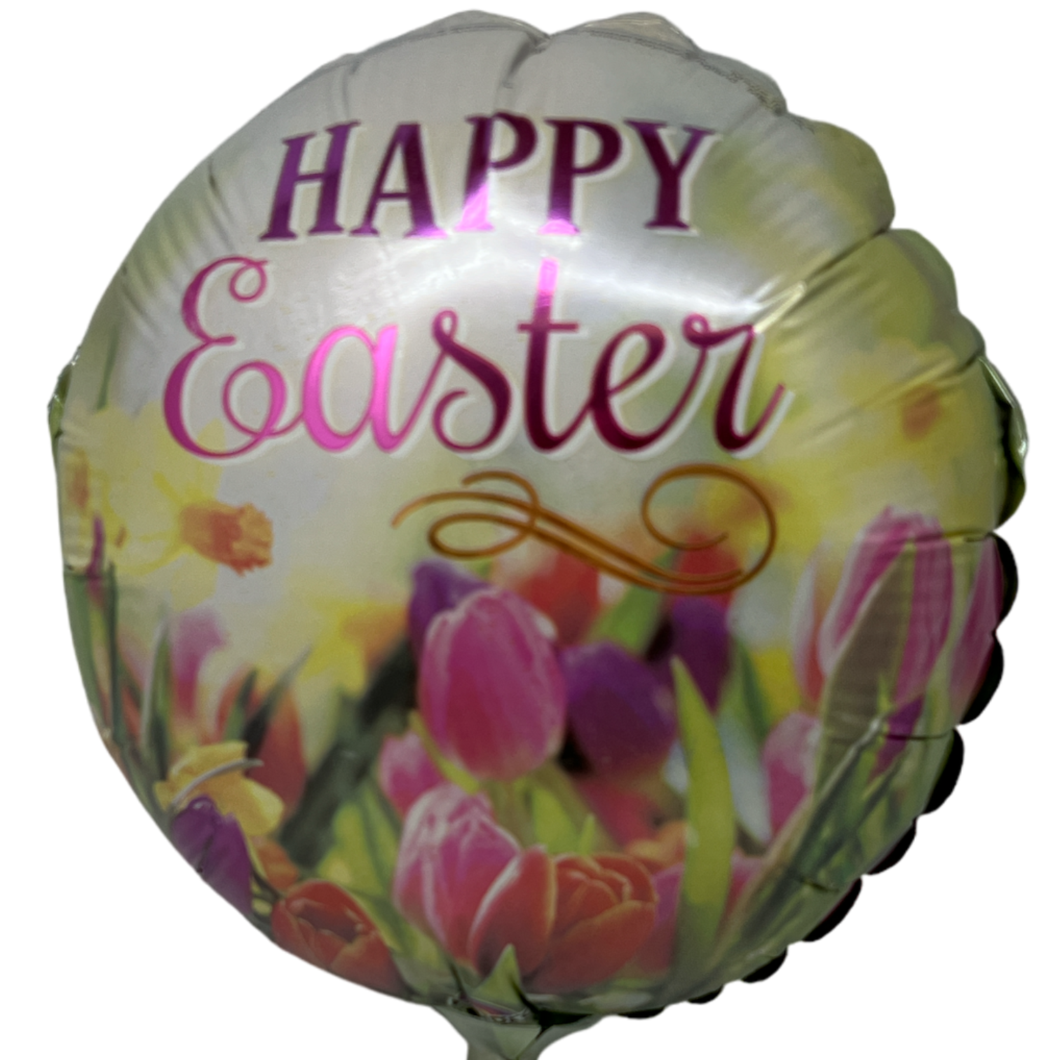 Easter Pre-Inflated - Happy Easter Tulips Balloon