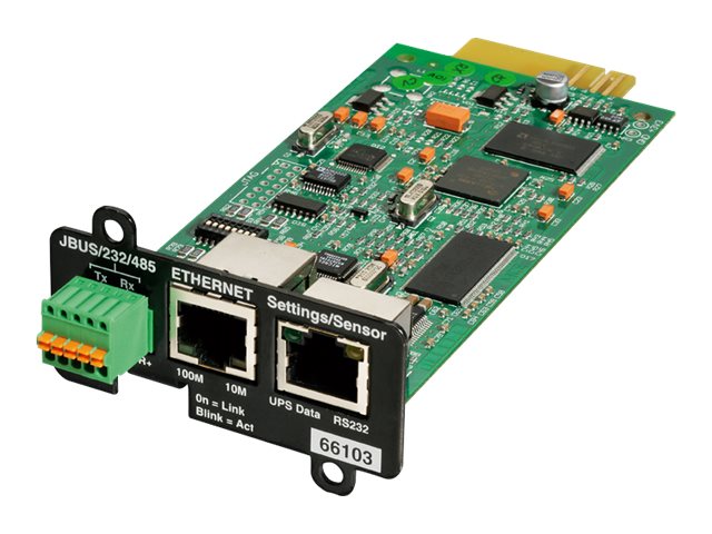Eaton Network Card-MS - Remote management adapter - 100Mb LAN, RS-232 - for Eaton PW9135G6000-XL3U; 5PX 1000, 1500,