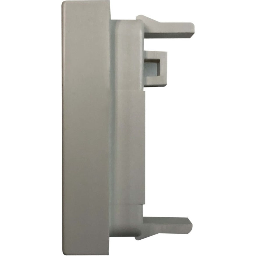 Eaton Tripp Lite Series 1-Port European-Style Insert, Unloaded Shuttered Module, 22.5 x 45 mm, White, TAA N042E-WHM1-S
