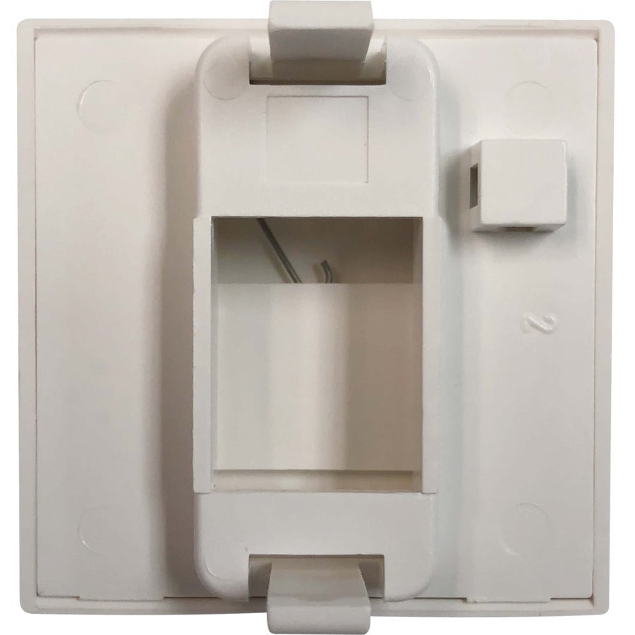Eaton Tripp Lite Series 1-Port European-Style Insert, Unloaded Shuttered Module, 45 x 45 mm, White, TAA N042E-WM1-S