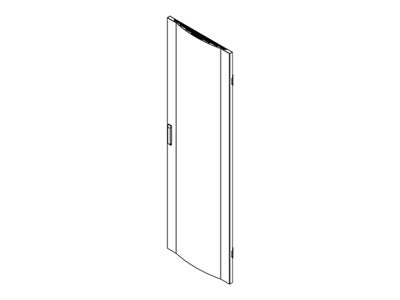 Eaton Tripp Lite Series Rack Front Door, 42U Standard, 24-in. Width, Black - Rack front door (solid) - black - 42U - 24",Eaton 1B-FDR4224XX-P