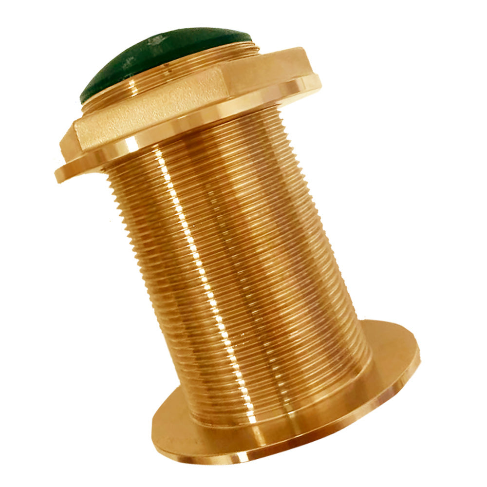 Echonautics Bronze Low-Profile Thru-Hull Medium-Frequency CHIRP Transducer - 600W, 18°