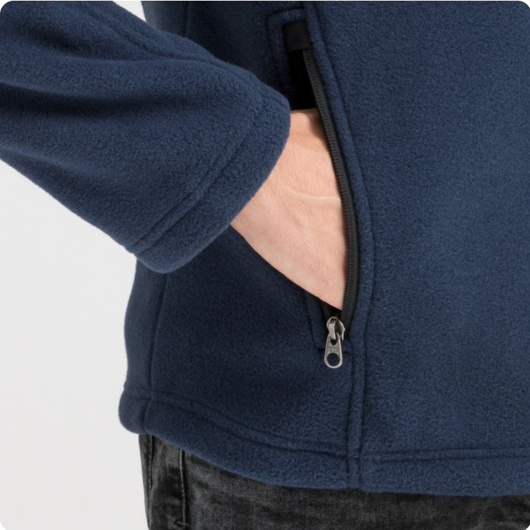 Eddie Bauer® Full-Zip Fleece Jacket – Cozy Warmth, Everyday Adventure