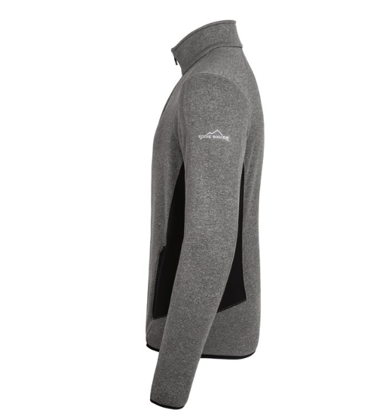 Eddie Bauer® Full-Zip Heather Stretch Fleece Jacket – Soft Stretch, Modern Heathered Style