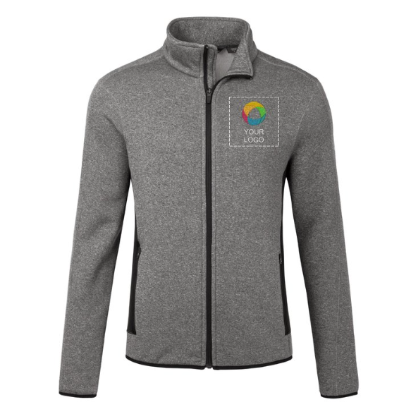 Eddie Bauer® Full-Zip Heather Stretch Fleece Jacket – Soft Stretch, Modern Heathered Style