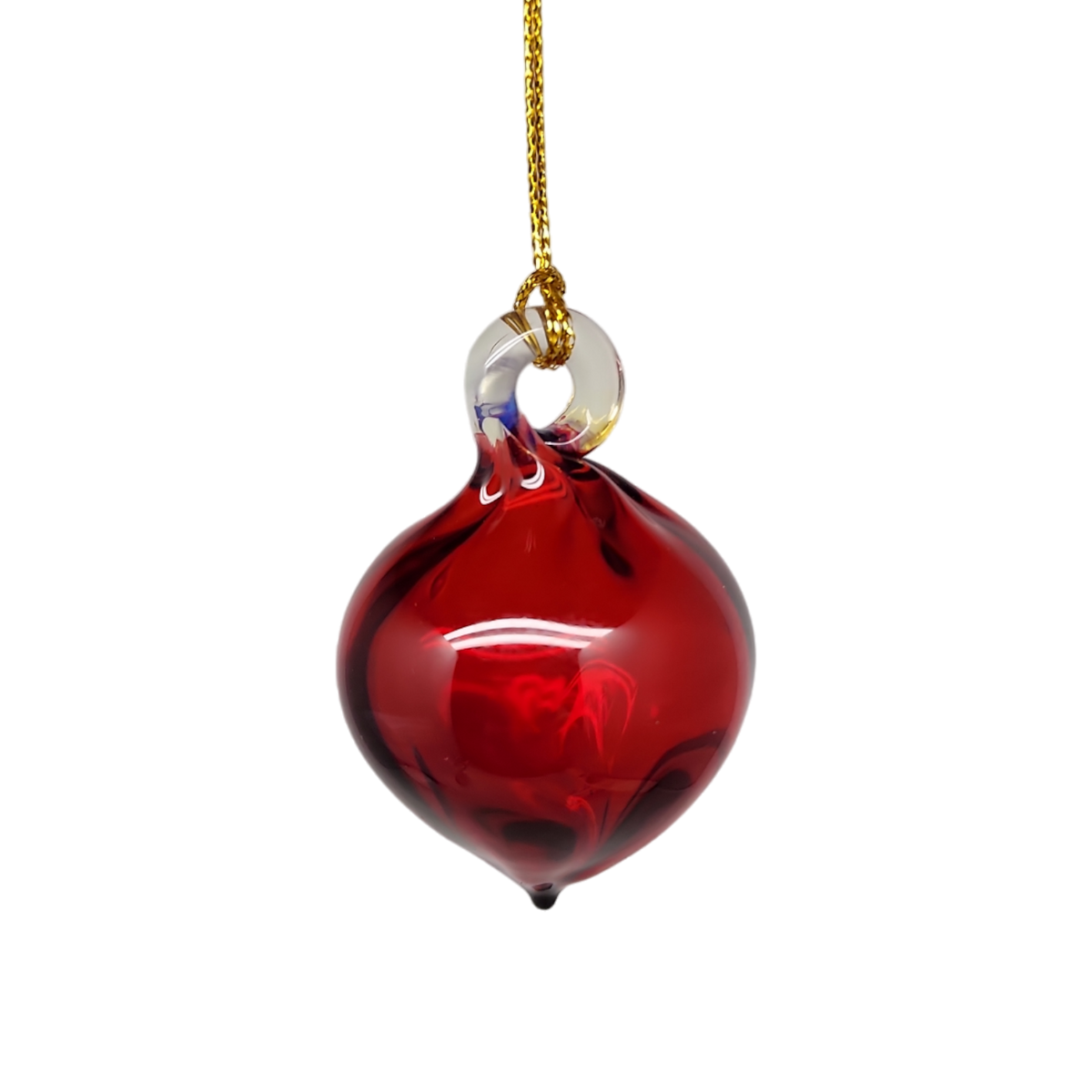 Egyptian Glass Mini Ornament - Christmas Red