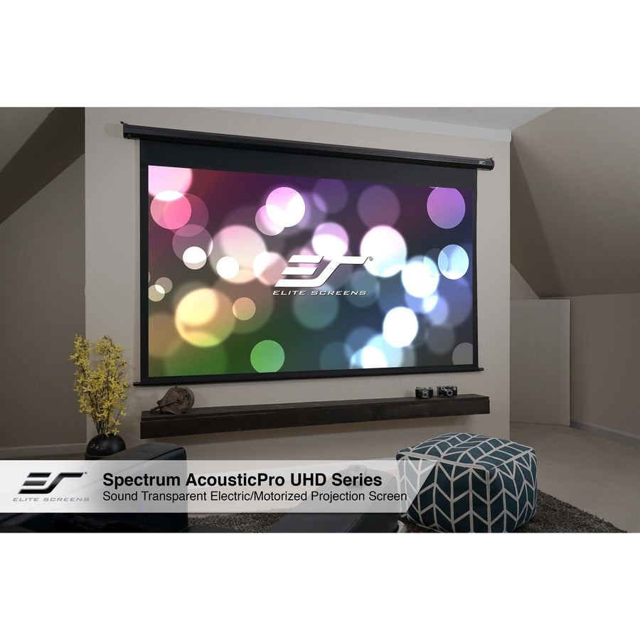 Electric Projection Screen AcousticPro UHD - Motorized Screen Acoustically Transparent | Tecisoft ELECTRIC100H-AUHD