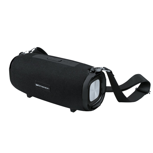 Emerson EAS-3000 Portable Bluetooth Speaker with Carrying Strap, Black, EAS-3000