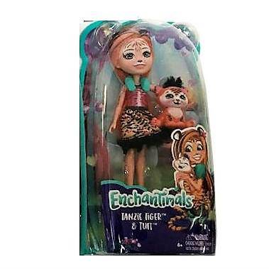 Enchantimals 6" Tanzie Tiger & Tuft Doll for Kids 4+ Fun Play