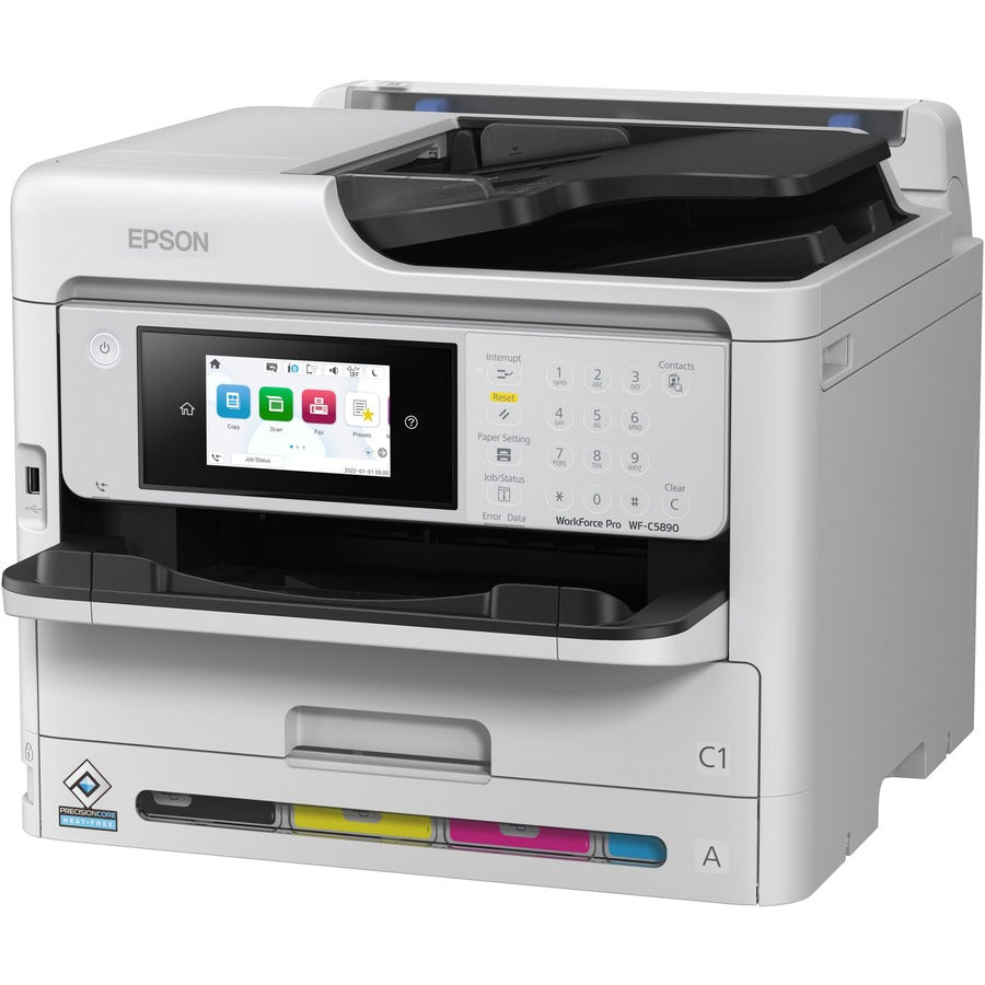Epson WorkForce Pro WF-C5890 Wireless Inkjet Multifunction Printer - Color -
