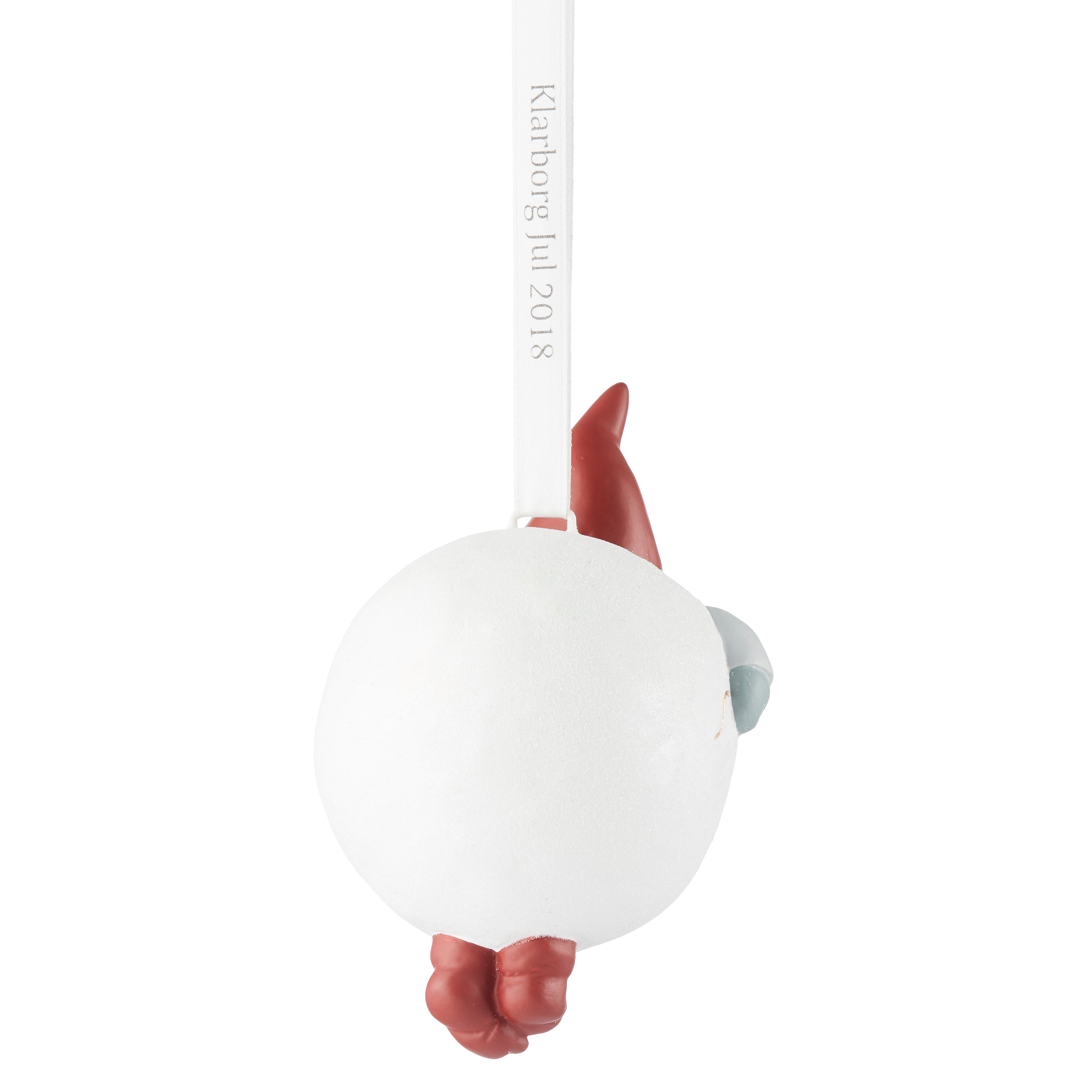 Eskild in a Snowball Ornament