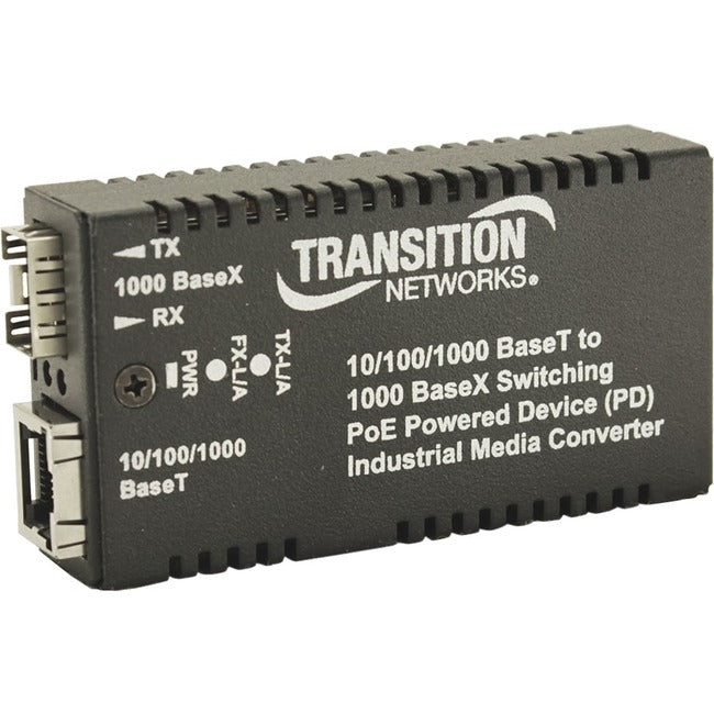 Ethernet Media Converter Hardened - SFP Gigabit Unidirectional Industrial | TecISoft M/GE-ISW-SFP-01-UTX