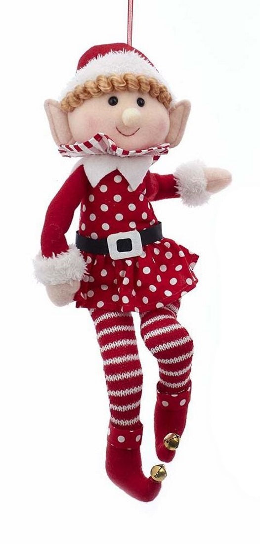 Fabric 15 Inch Elf Ornament - Boy