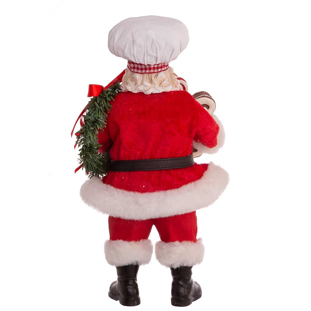 Fabriche Gingerbread Chef Santa - 10.5 Inch