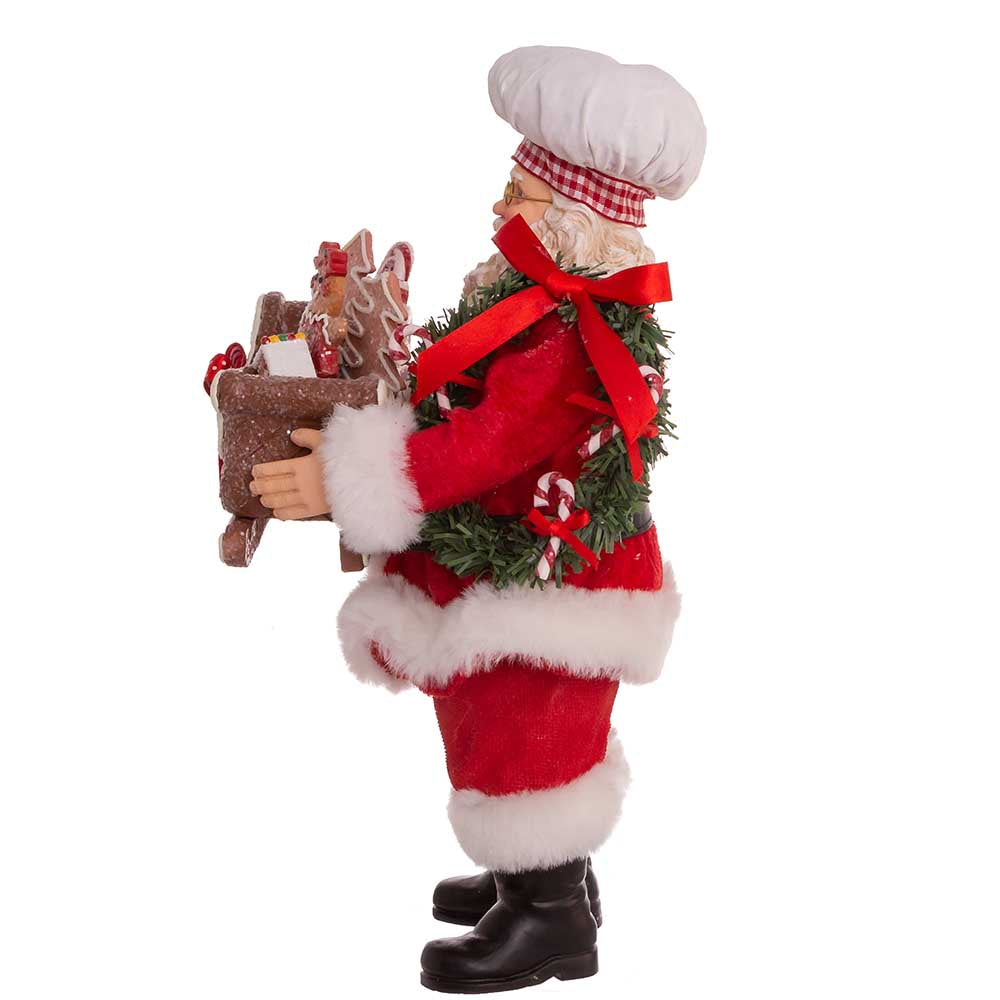 Fabriche Gingerbread Chef Santa - 10.5 Inch