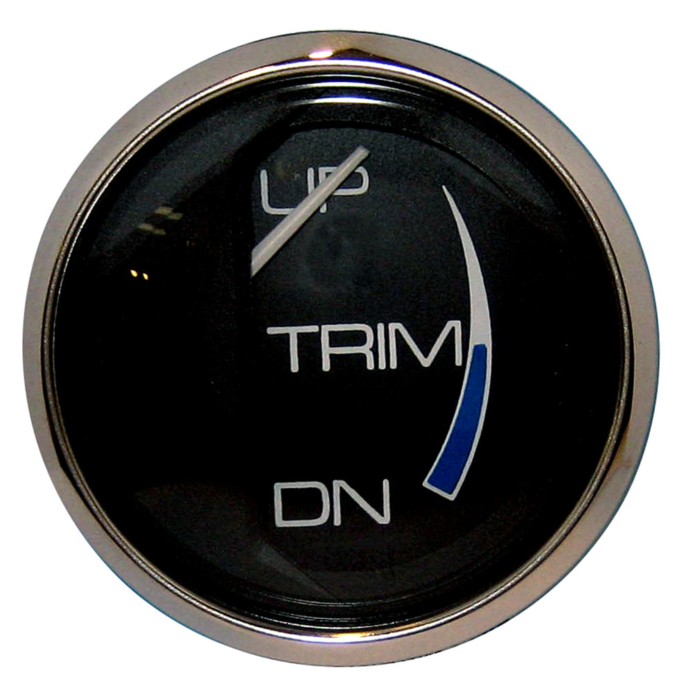 Faria Chesapeake Black 2" Trim Gauge (Mercury / Mariner / Mercruiser / Volvo DP / Yamaha