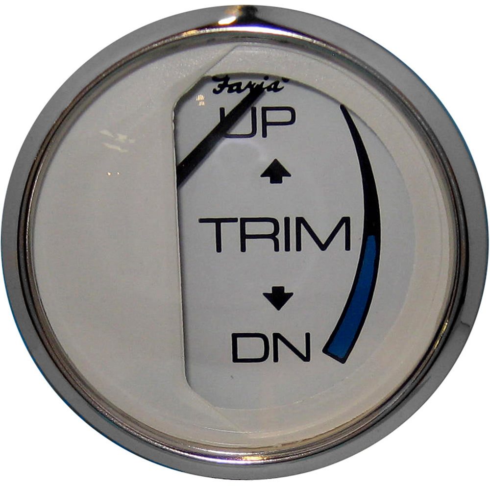 Faria Chesapeake White SS 2" Trim Gauge (Mercury / Mariner / Mercruiser / Volvo DP /