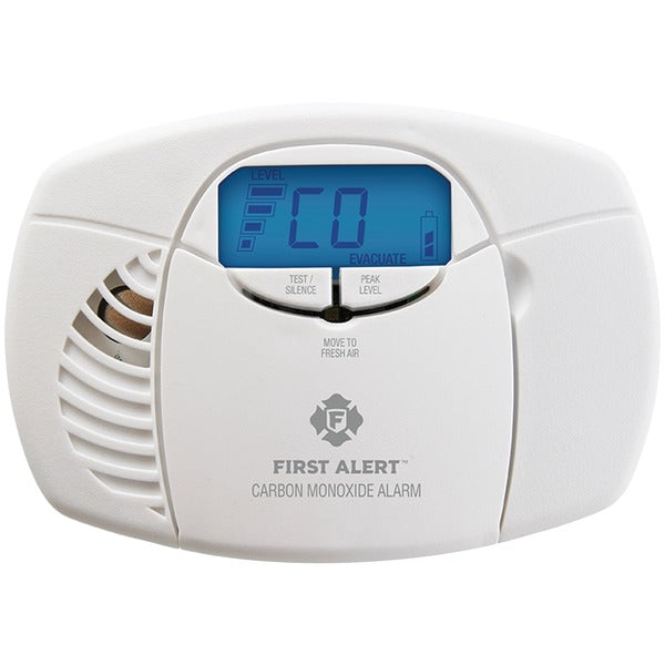 First Alert 1039727 Battery-Powered Carbon Monoxide Alarm with Backlit Digital