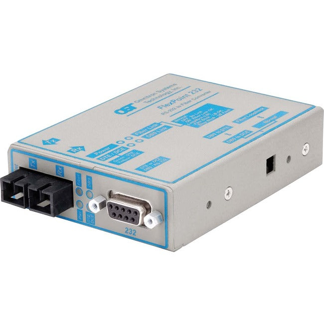 FlexPoint RS-232 Serial Fiber Media Converter DB-9 SC Multimode 2.5km 4480-0
