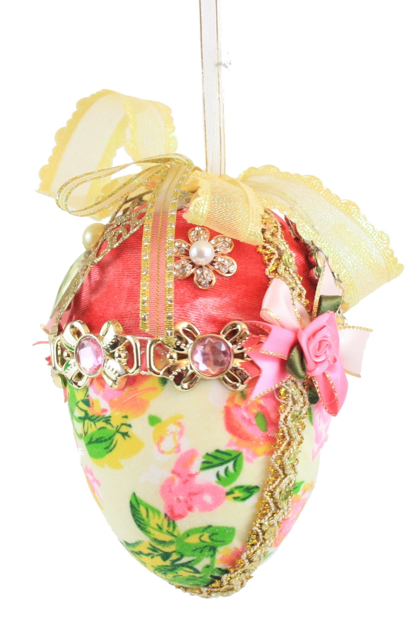 Flower Royal Court Egg - Red