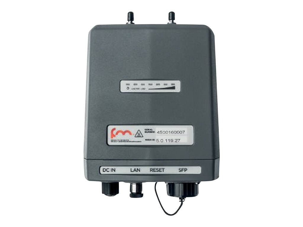 Fluidmesh FM4500 Fiber - Wireless bridge - SNMP - DC power / PoE - pole / DIN rail mountable