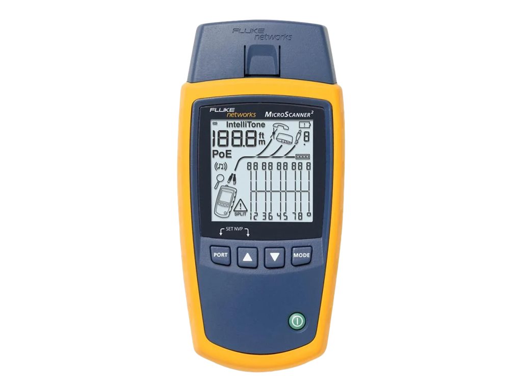 Fluke Networks MicroScanner2 Industrial Ethernet Basic Kit - Network tester kit