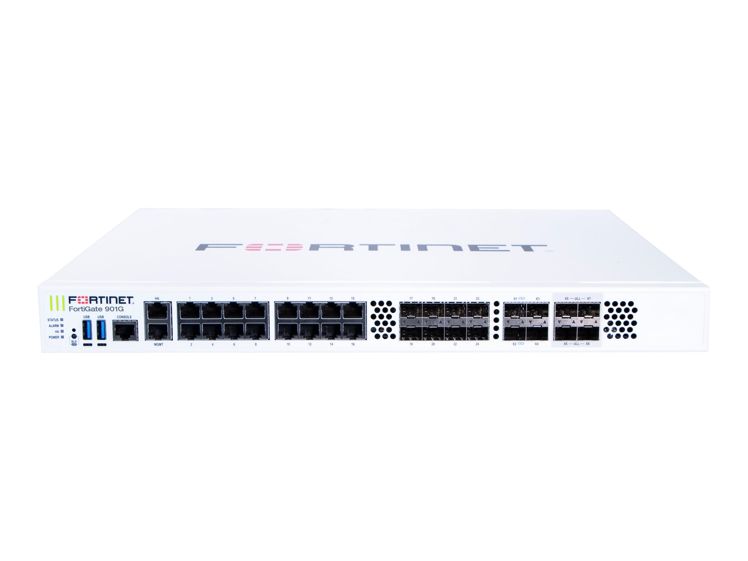 Fortinet FortiGate 900G-DC - Security appliance - with 1 year FortiCare Premium Support + 1 year FortiGuard Enterprise