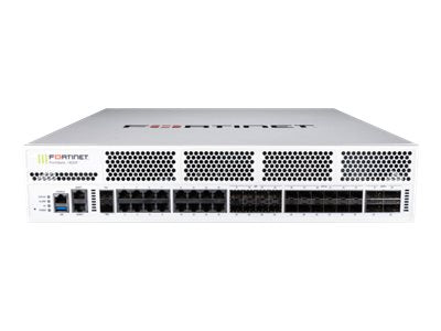 Fortinet FortiGate FG-1800F-DC - Security appliance - with 1 year FortiCare 24X7 Service + 1 year FortiGuard - 10GbE,