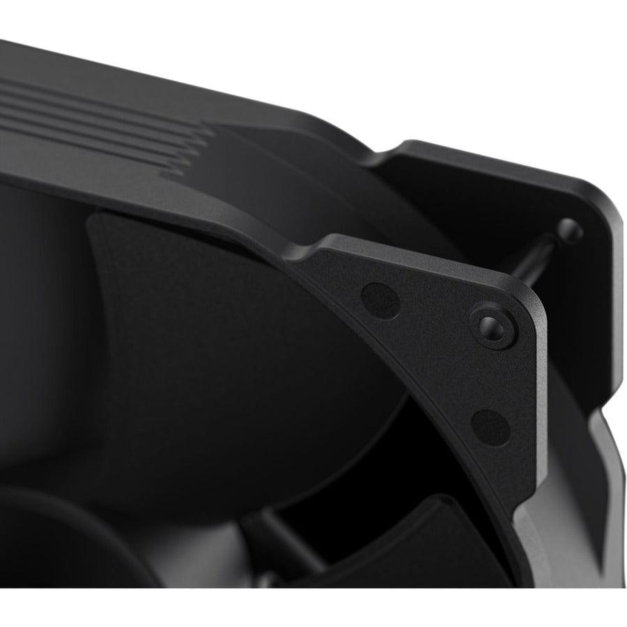 Fractal Design Dynamic X2 Pwm Gp-18 180 Mm High Durability Lls Bearing Black Edition Radiator Optimized Computer Case Fan - Fd-Fan-Dyn-X2-Gp18-Pwm-Bk