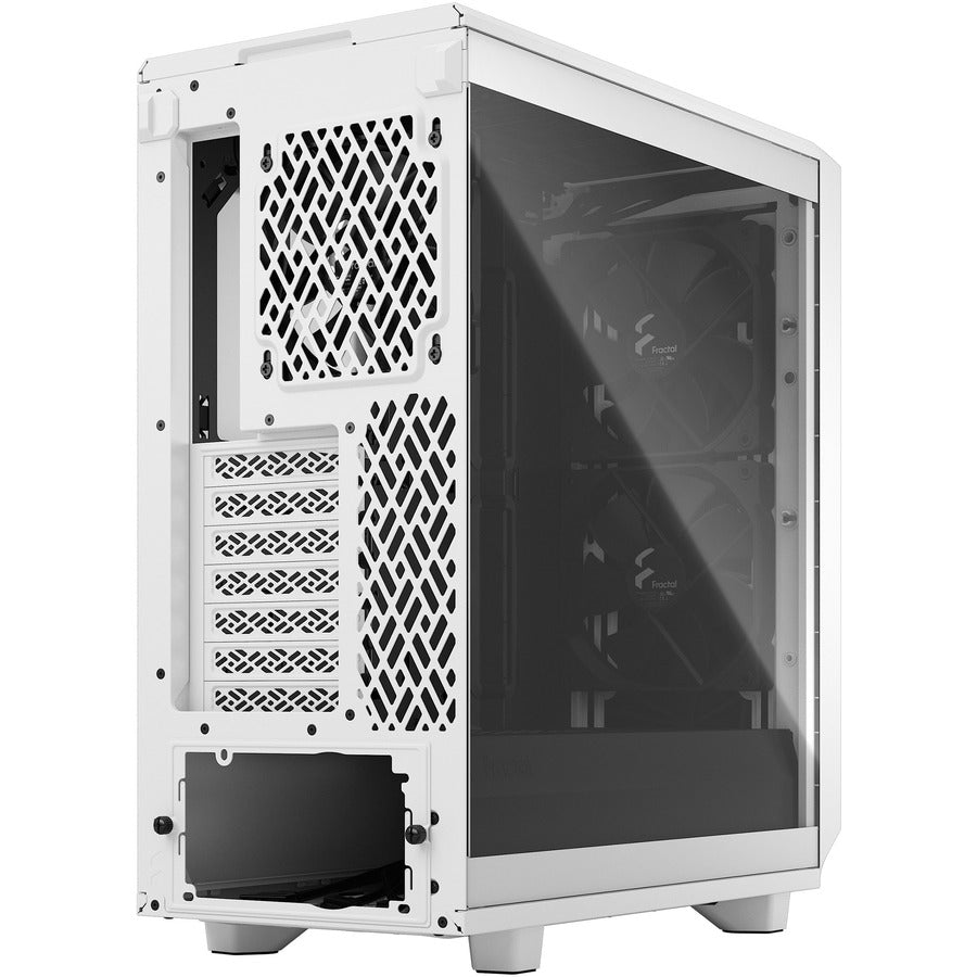 Fractal Design Fd-C-Mes2C-05 Meshify 2 Compact White Tempered Glass Clear Atx Mid Tower Computer Case (White)