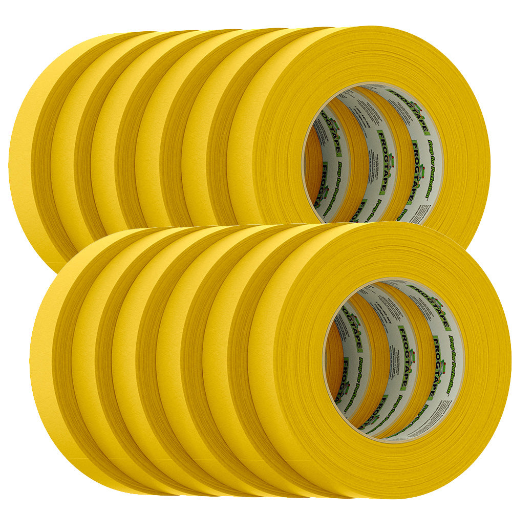 FrogTape CP 225 Medium-High Adhesion Masking Tape - 24MM x 55M x 12-Pack - Gold - Rated