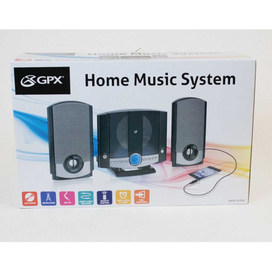 GPX HM3817DT Micro Hi-Fi System HM3817DTBLK