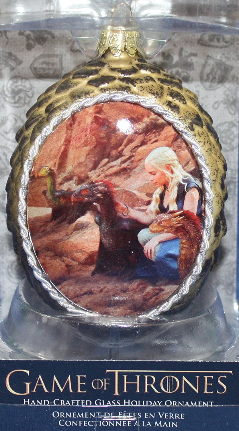 Game Of Thrones Glass Dragon Egg - Gold