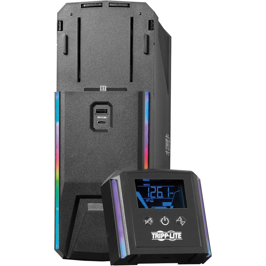 Gaming UPS System - 1000VA Line Interactive Battery Backup | Tripp Lite SMART1000PSGLCD