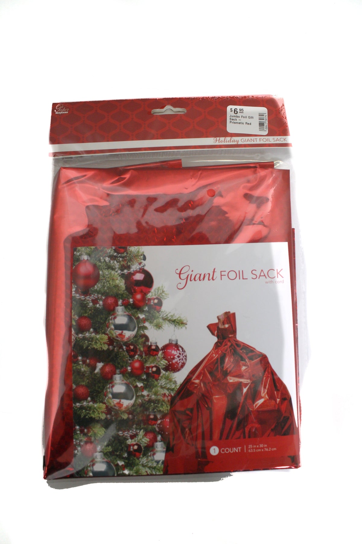 Giant Foil Gift Sack - Prismatic Green