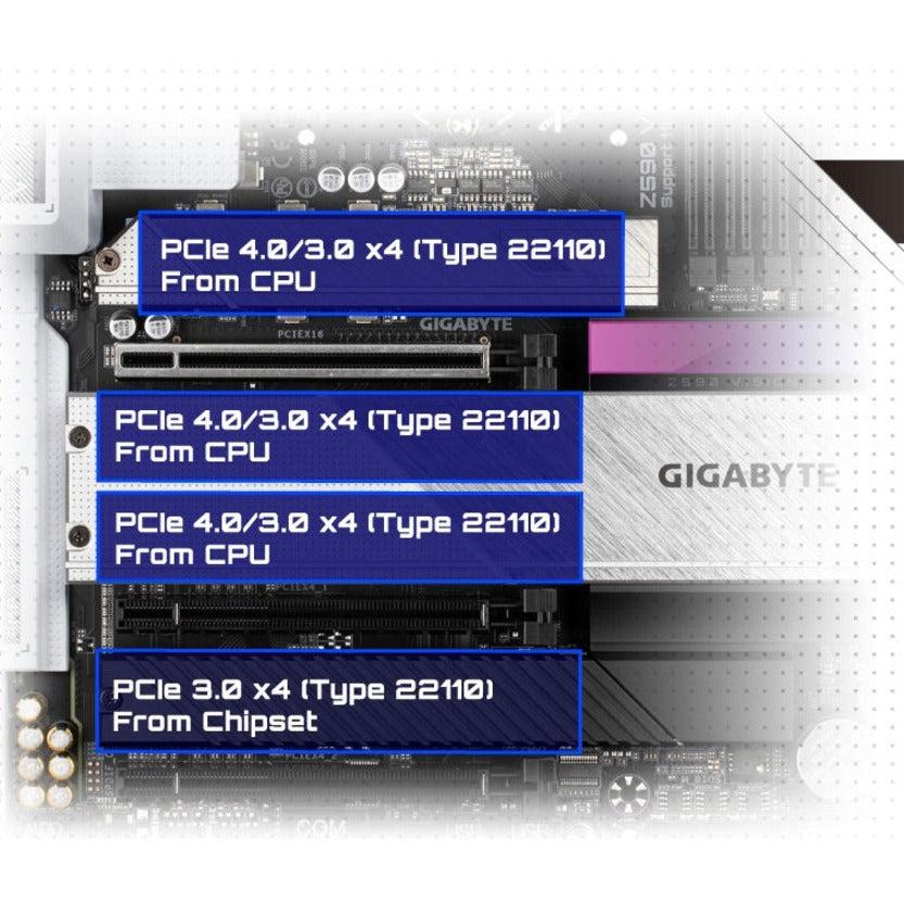 Gigabyte Z590 Vision G Lga 1200 Intel Z590 Atx Motherboard With 4 X M.2, Pcie 4.0, Usb 3.2 Gen2X2 Type-C, 2.5Gbe Lan