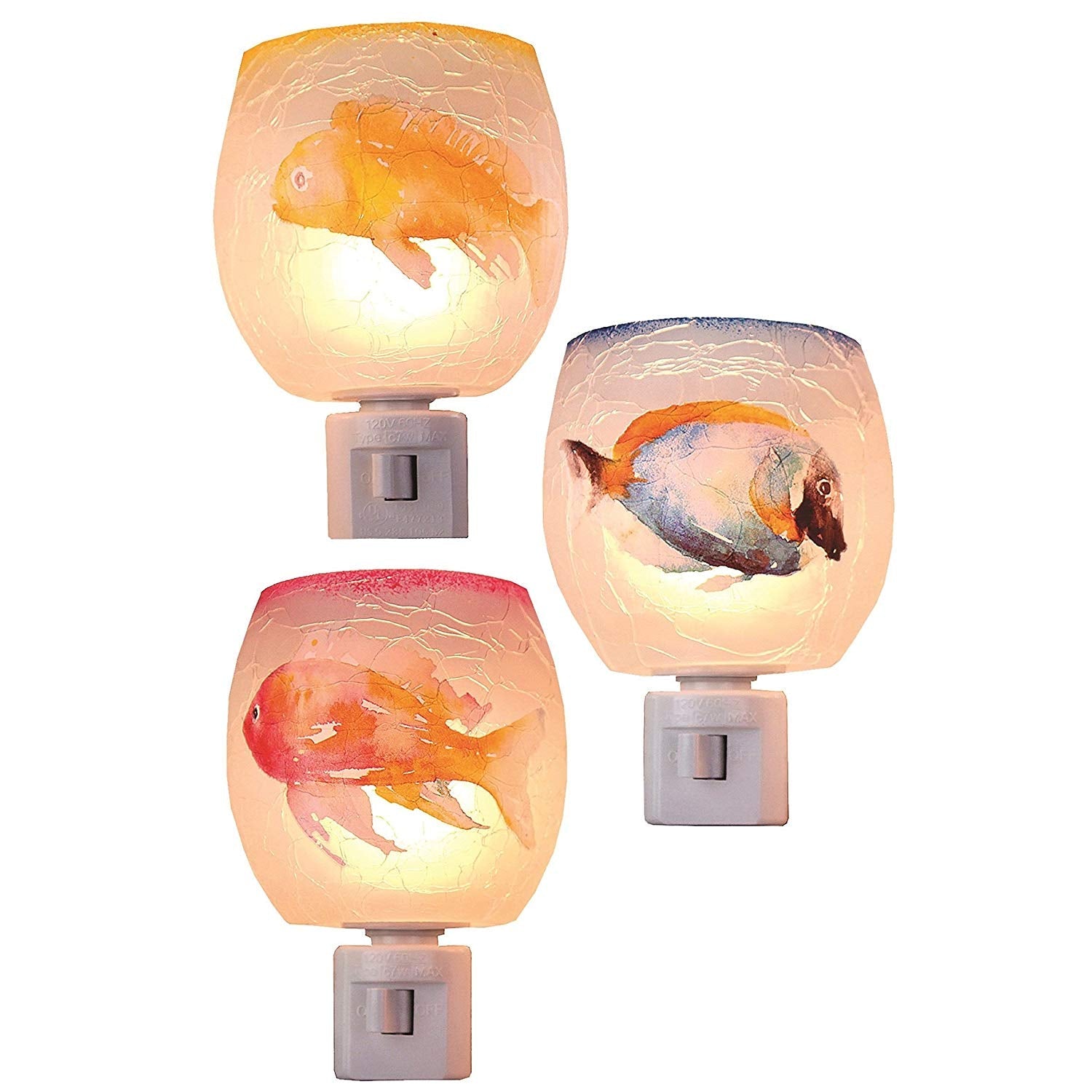 Glass Nightlight - Water Color Fish - Style E
