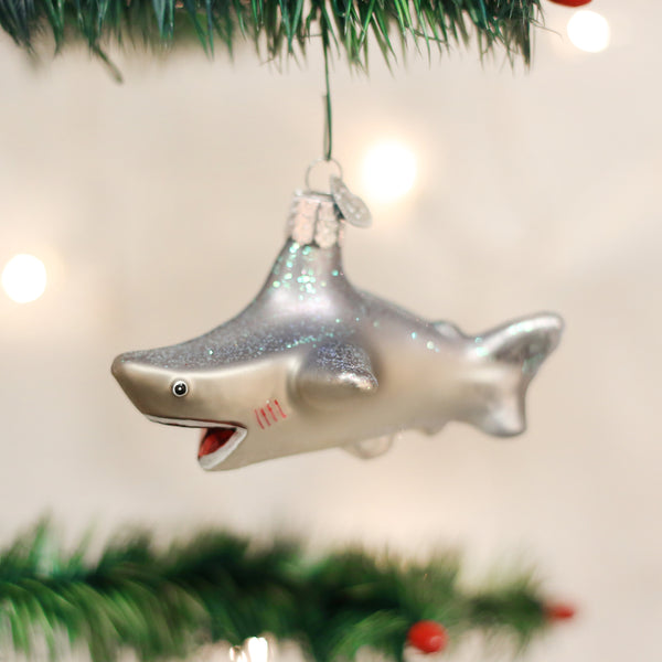 Glass Shark Ornaments