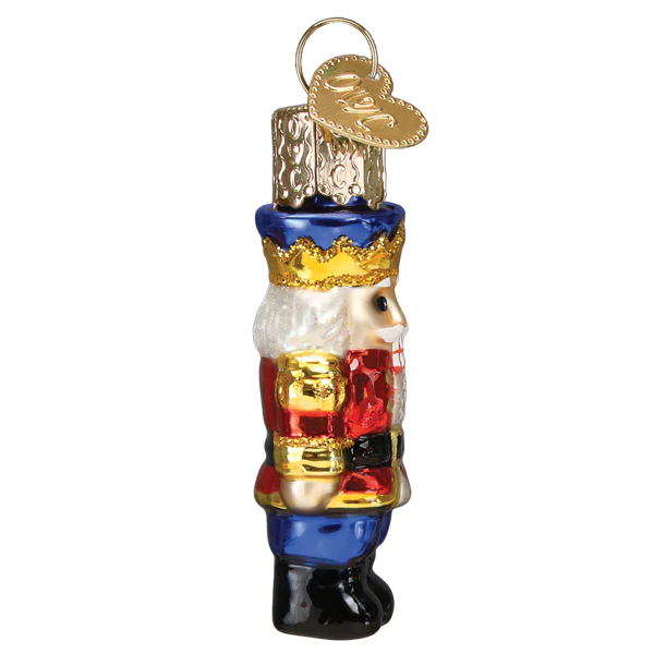 Gumdrop Mini Nutcracker Soldier Glass Ornament