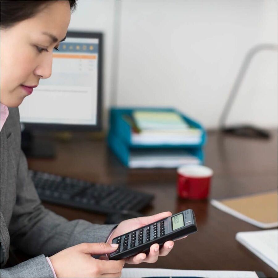 HP 10bII+ Financial Calculator - Power OFF Memory Protection - 1 Line(s) - 12 Digits -