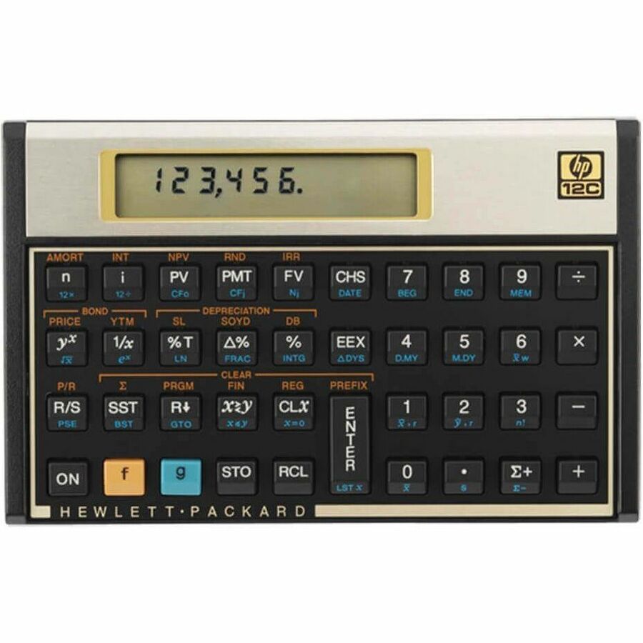 HP 12c Calculator - 120 Functions - Power OFF Memory Protection, Keystroke Programming -