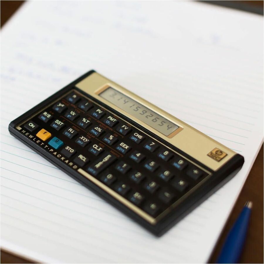 HP 12c Calculator - 120 Functions - Power OFF Memory Protection, Keystroke Programming -