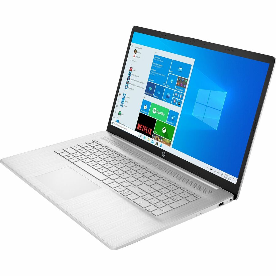 HP 17-cn1000 17-cn0046nr 17.3" Notebook - HD+ - 1600 x 900 - Intel Pentium Silver N5030 Quad-core (4 Core) 1.10 GHz - 4 GB Total RAM - 256 GB SSD - Natural Silver - Refurbished