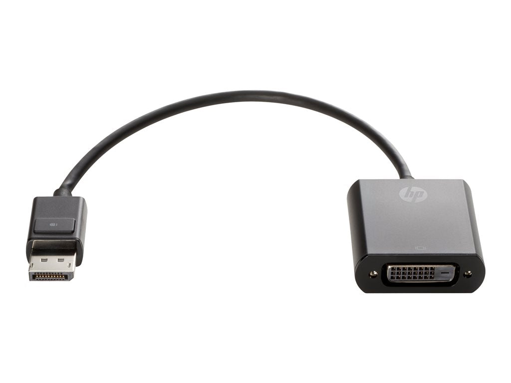 HP DisplayPort to DVI-D Adapter - DisplayPort adapter - single link - DisplayPort (M) to DVI-D (F) - 7.5 in - latched FH973AA