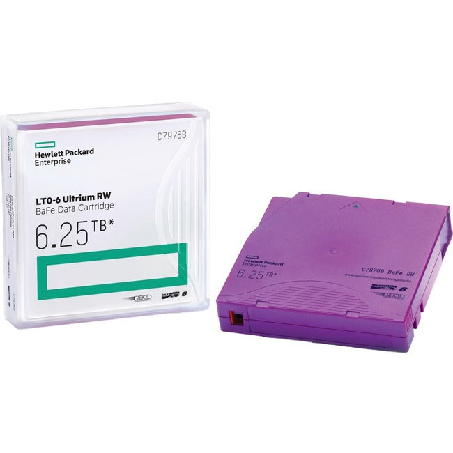 HP-IMSourcing LTO-6 Ultrium 6.25 TB BaFe RW Data Cartridge C7976B