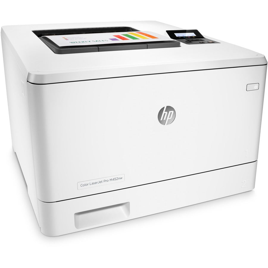 HP LaserJet Pro M452NW Desktop Laser Printer - Refurbished - Color