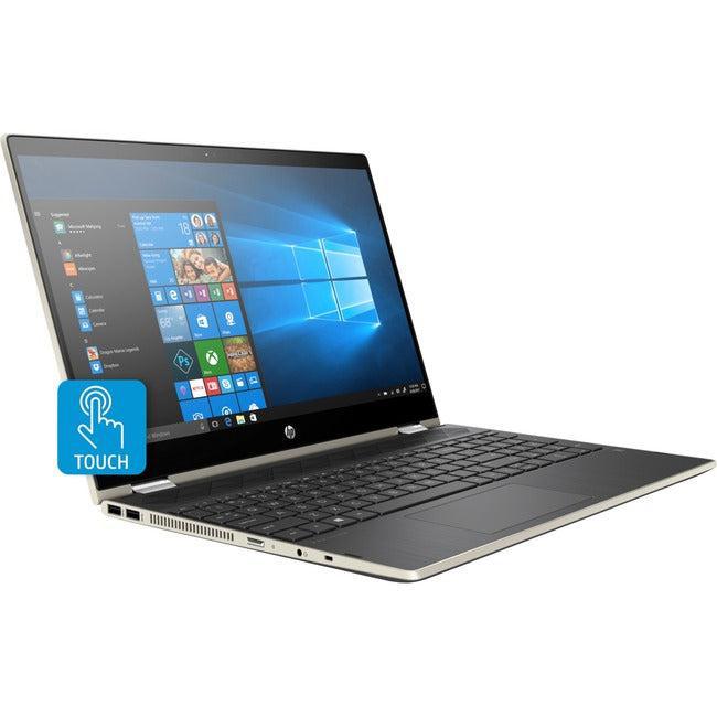 HP Pavilion x360 15-cr0000 15-cr0087cl 15.6 Touchscreen Convertible 2 in 1 Notebook - Intel Core i5 8th Gen i5-8250U - 8 GB - 1 TB HDD - 16 GB Flash Memory - Pale Gold 4WJ88UAR#ABA